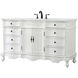 Danville 60 X 21 X 36 inch Antique White Vanity Sink Set