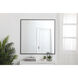 Monet 36 X 36 inch Black Wall Mirror