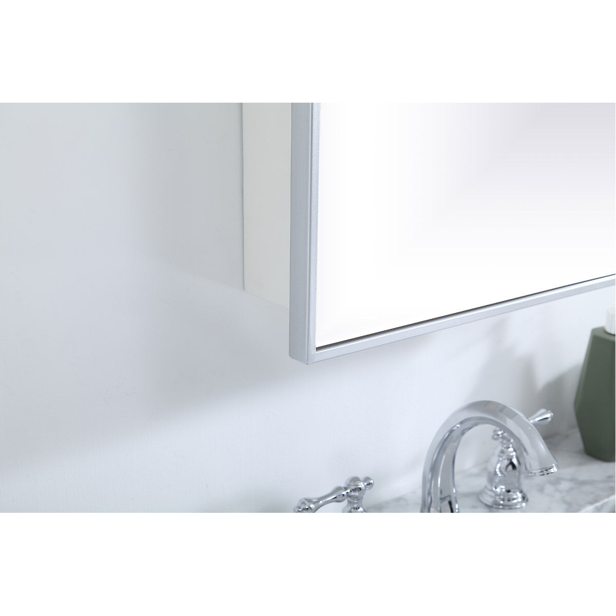 Wyn 28 X 17 inch Silver Medicine Cabinet