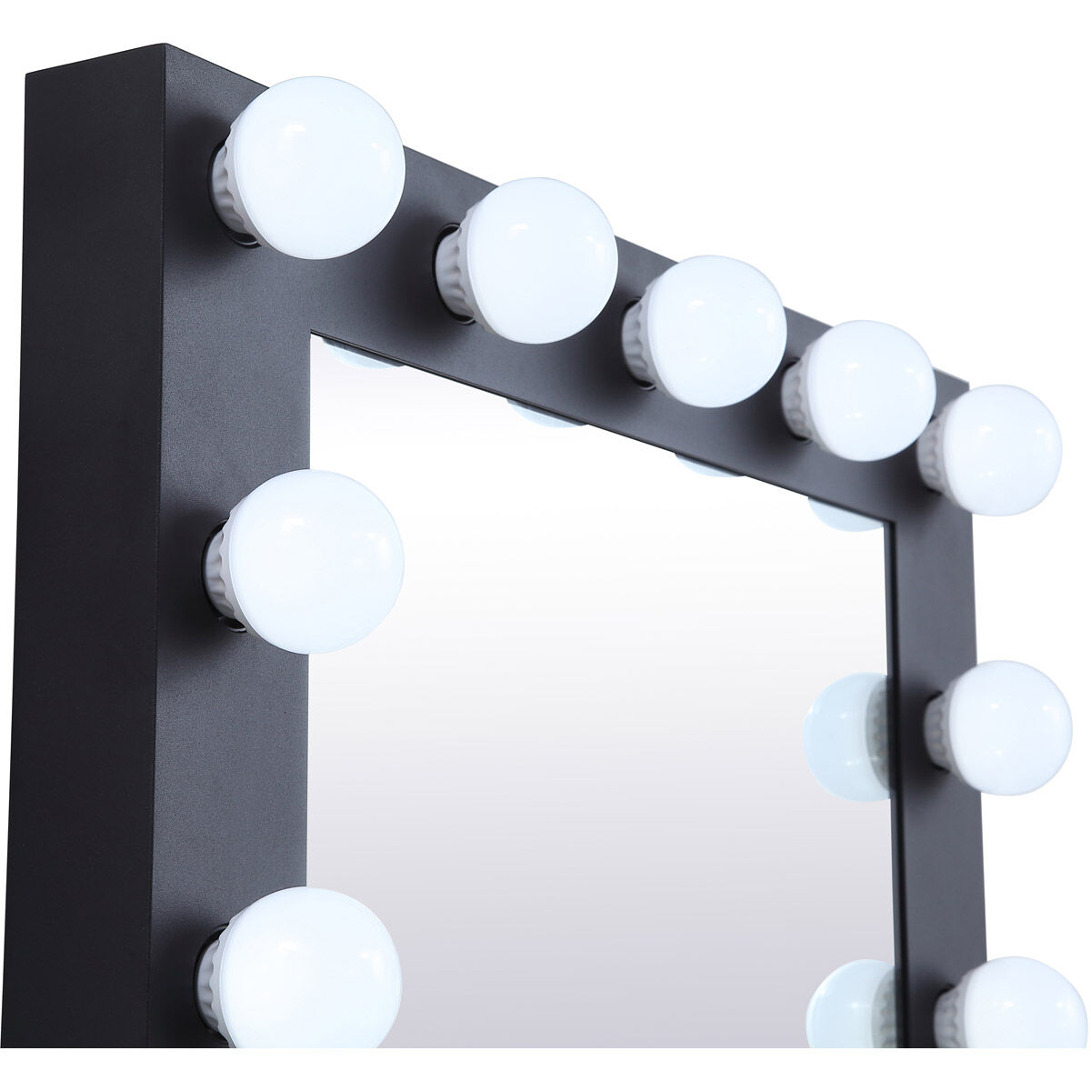 Brenda 32 X 24 inch Black Lighted Wall Mirror