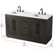 Chase 60 X 34 inch Chocolate Oak Bathroom Vanity Cabinet
