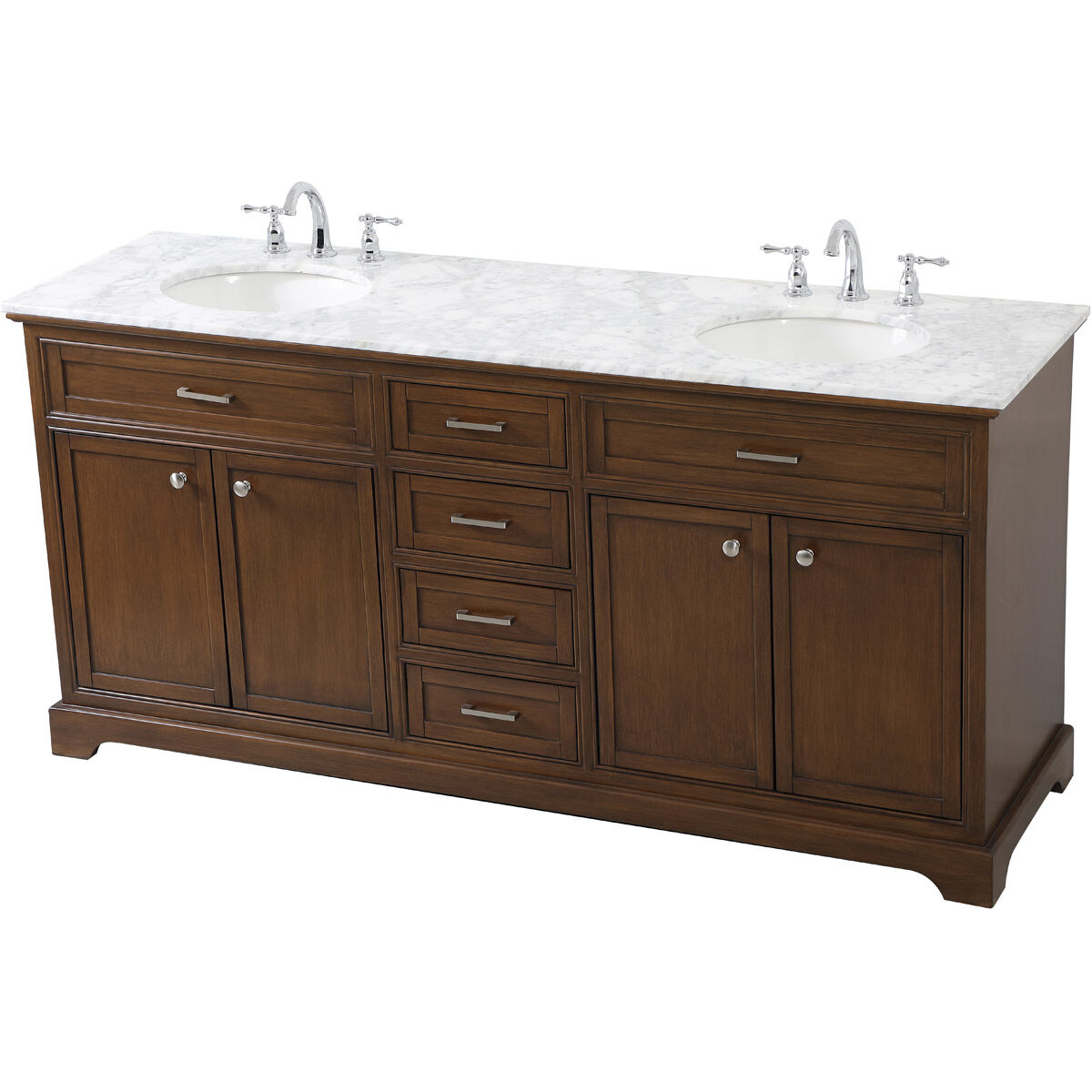 Americana 72 X 21.5 X 35 inch Teak Vanity Sink Set