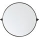 Everly 30 X 30 inch Black Mirror
