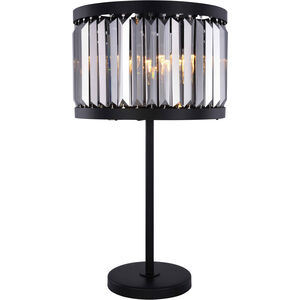 Chelsea 32 inch 60 watt Matte Black Table Lamp Portable Light, Urban Classic