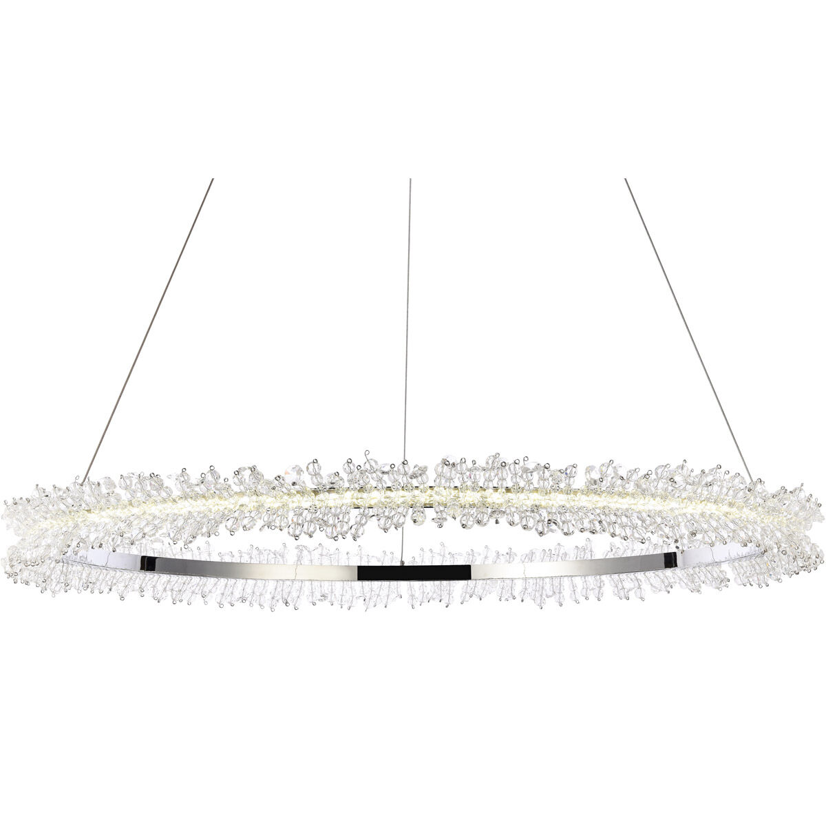 Laurel 33.9 inch Chrome Pendant Ceiling Light