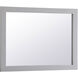 Aqua 32 X 24 inch Grey Wall Mirror