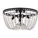 Kylie 3 Light 16 inch Black Flush Mount Ceiling Light