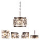 Madison 3 Light 12 inch Polished Nickel Pendant Ceiling Light in Clear, Urban Classic