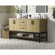 Lennox 60 X 34 inch Honey Brown Bathroom Vanity Cabinet
