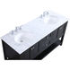 Metropolis 60 X 22 X 34 inch Black Vanity Sink Set