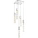 Aurora 5 Light 16 inch Chrome Pendant Ceiling Light