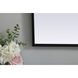 Ayra 33 X 24 inch Black Mirror