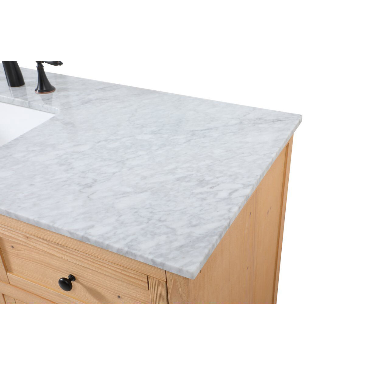 Franklin 60 X 22 X 35 inch Natural Wood Bathroom Vanity Cabinet