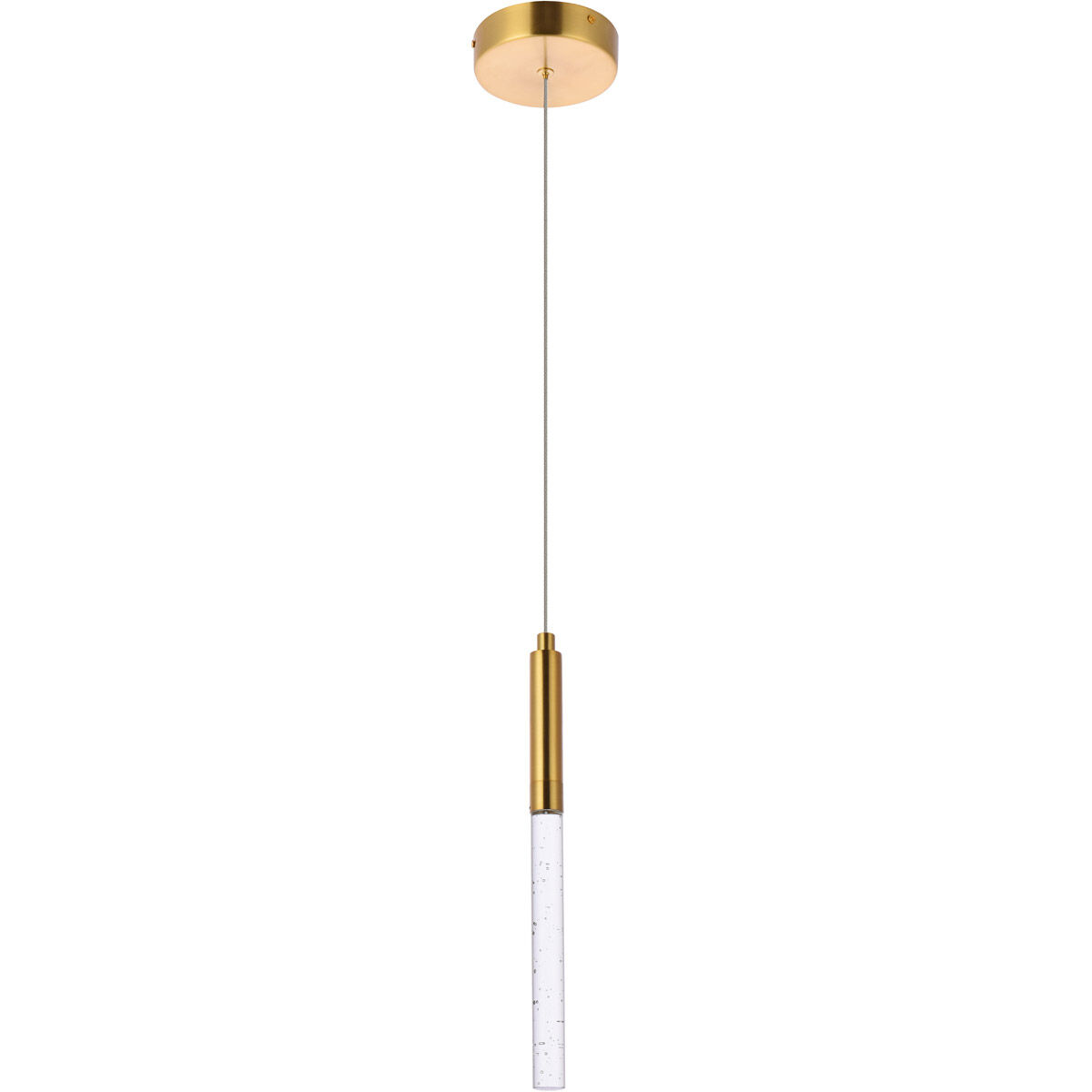 Ruelle 1 Light 5 inch Gold Pendant Ceiling Light