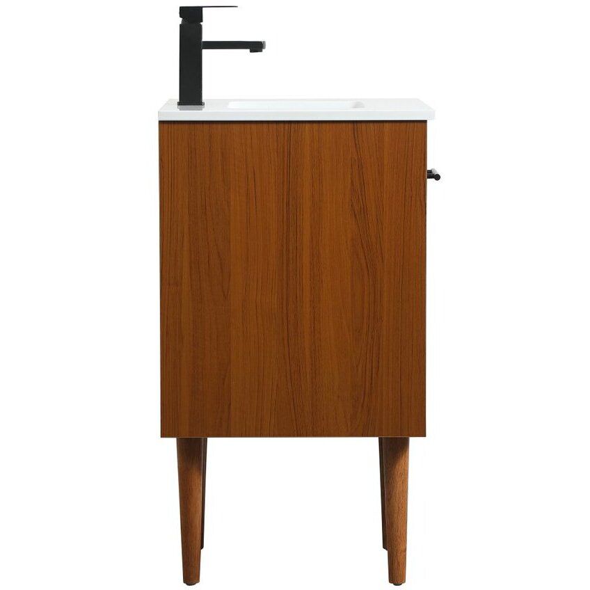 Cyrus 19 X 18 X 33.5 inch Teak Vanity Sink Set