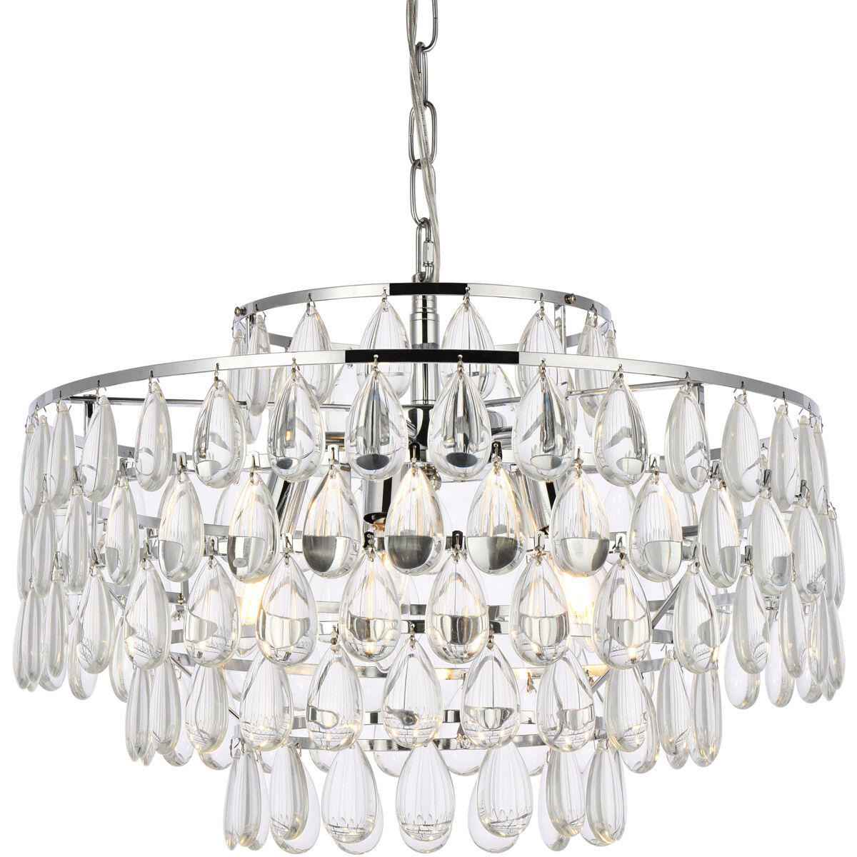 Mila 5 Light 20 inch Chrome Pendant Ceiling Light