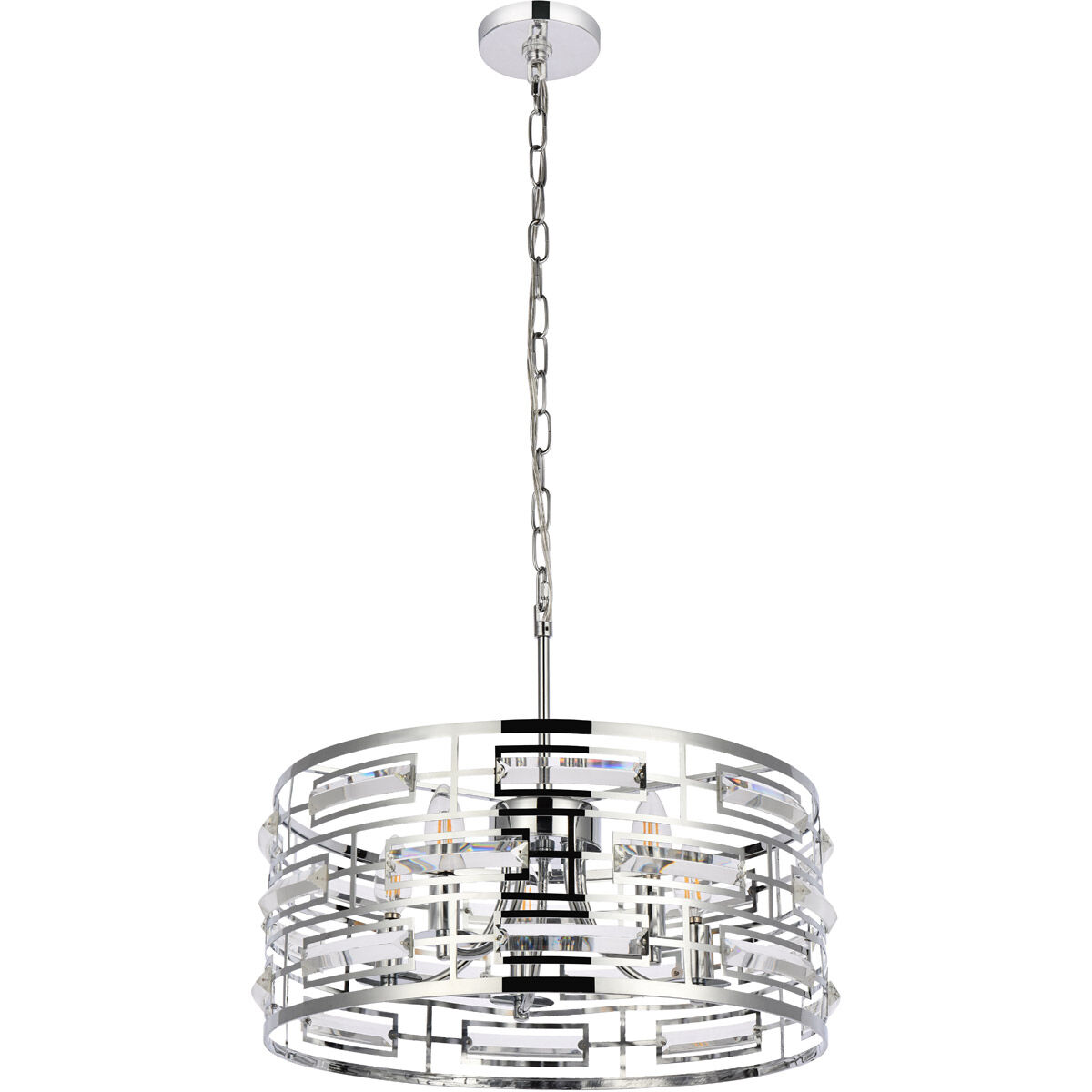 Kennedy 5 Light 18.5 inch Chrome Pendant Ceiling Light
