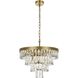 Josephine 10 Light 20 inch Satin Gold Chandelier Ceiling Light