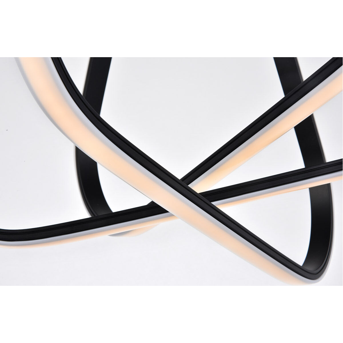 Dahlia LED 18.2 inch Black Flush Mount Ceiling Light