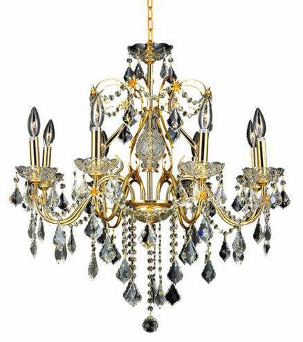 St. Francis 8 Light 26 inch Gold Dining Chandelier Ceiling Light in Clear, Royal Cut