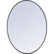 Eternity 40 X 30 inch Black Wall Mirror