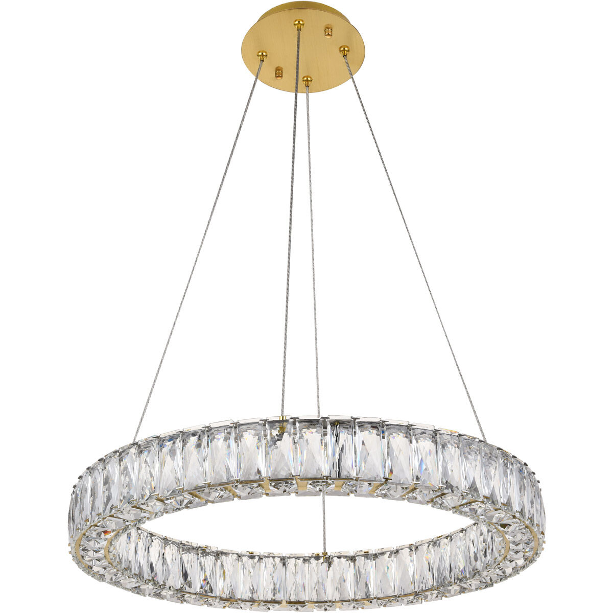 Monroe 24 inch Gold Chandelier Ceiling Light