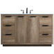 Blake 54 X 22 X 34 inch Natural Oak Vanity Sink Set
