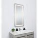 Genesis 40 X 27 inch Glossy White LED Mirror