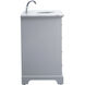 Americana 84 X 22 X 70 inch Light Grey Vanity Sink Set