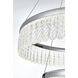 Rune 2 Light 24 inch Chrome Chandelier Ceiling Light