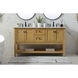 Metropolis 60 X 22 X 34 inch Natural Wood Vanity Sink Set
