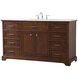 Americana 60 X 22 X 35 inch Teak Vanity Sink Set