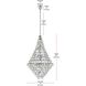Adaline 38 Light 36 inch Chrome Chandelier Ceiling Light