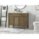 Park Avenue 42 X 21.5 X 35 inch Driftwood Vanity Sink Set in Dark Walnut