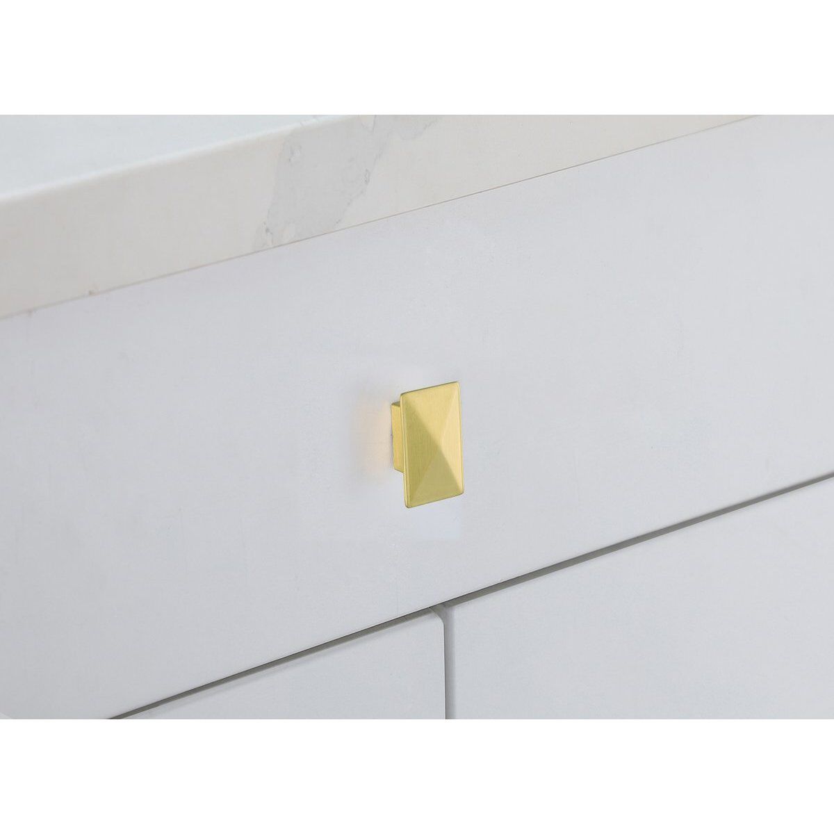 Perry Brushed Gold Hardware Cabinet Knob, Set of 10