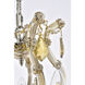 Maria Theresa 6 Light 20 inch Golden Teak Dining Chandelier Ceiling Light in Royal Cut