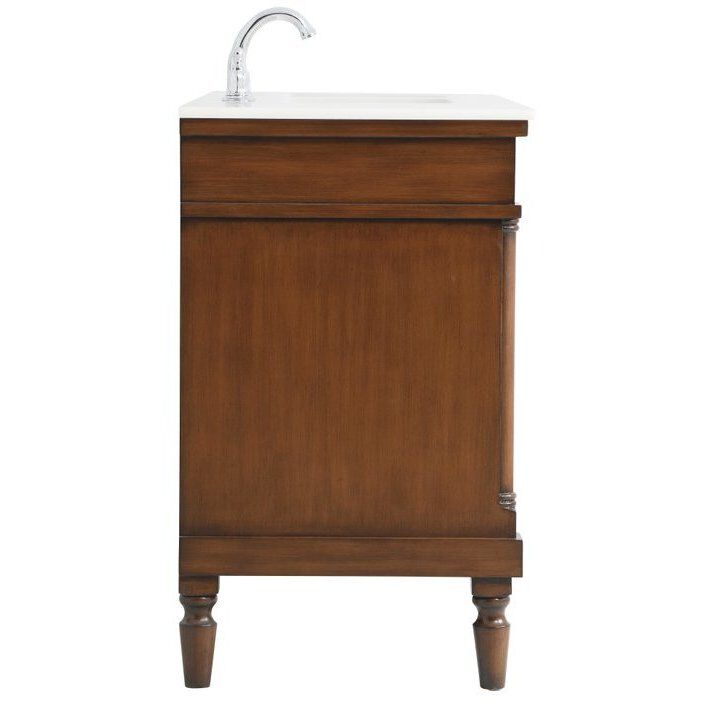 Lexington 48 X 21.5 X 35 inch Walnut Vanity Sink Set