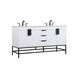 Eugene 60 X 22 X 33.5 inch White Vanity Sink Set