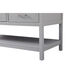 Sinclaire 60 X 22 X 34 inch Gray Vanity Sink Set