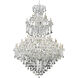 Maria Theresa 85 Light 72 inch Chrome Foyer Ceiling Light in Clear, Royal Cut