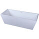 Turner Glossy White Bathtub in 72 in.