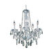 Verona 5 Light 21 inch Chrome Dining Chandelier Ceiling Light in Golden Teak, Royal Cut