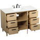 Baldwin 48 X 22 X 34 inch Maple Vanity Sink Set