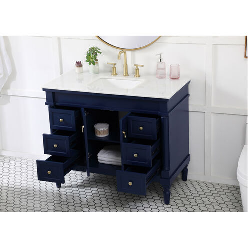 Lexington 42 X 22 X 35 inch Blue Vanity Sink Set