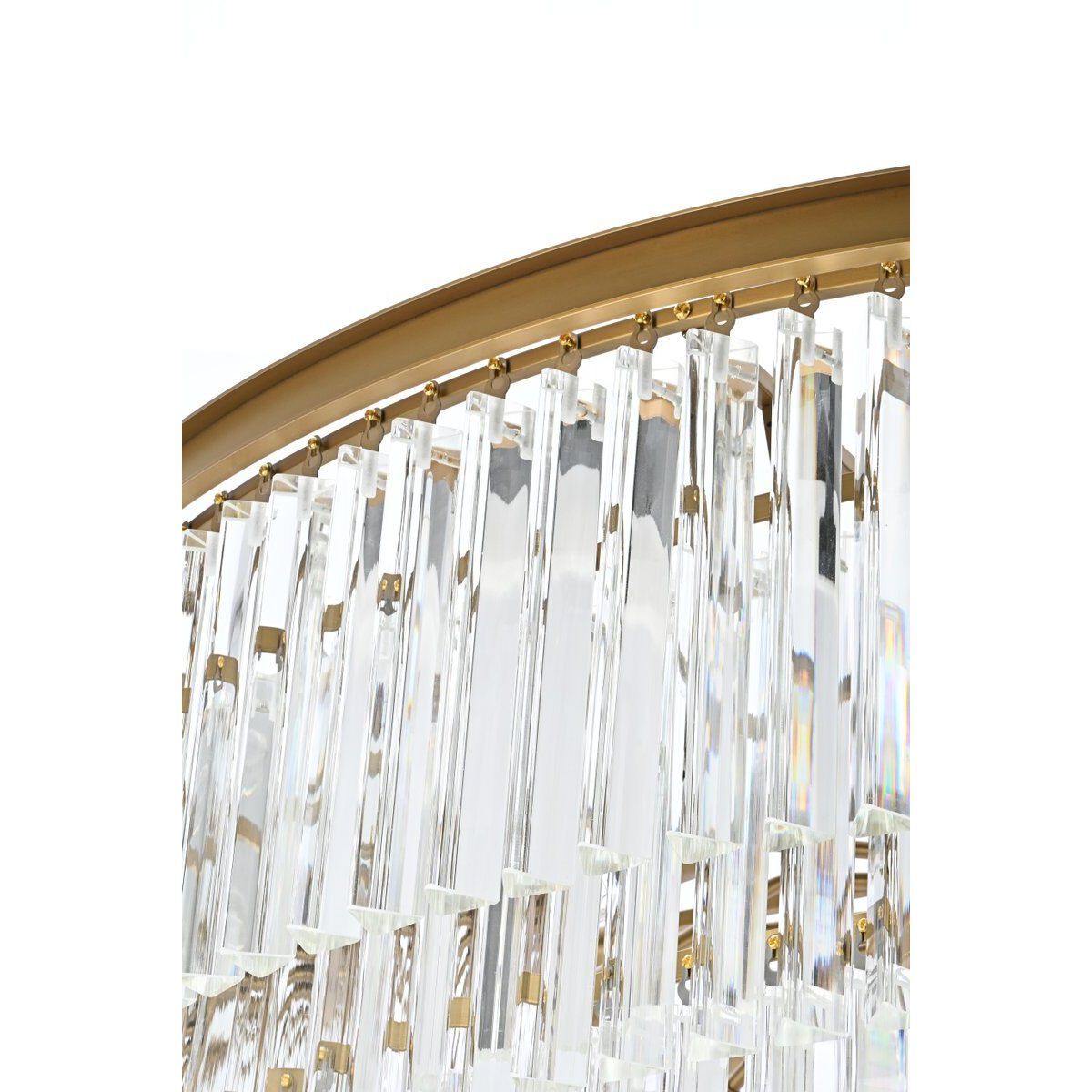 Elegant Lighting 1201SR48SG/RC Sydney 58 Light 48 inch Satin Gold