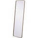 Evermore 60 X 18 inch Brass Mirror