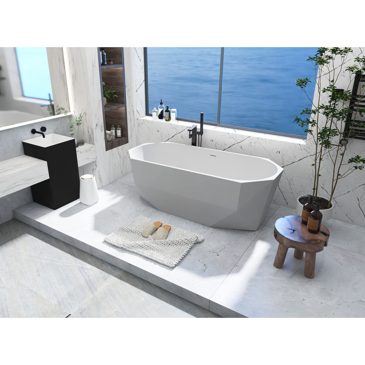 Ethen Glossy White Bathtub