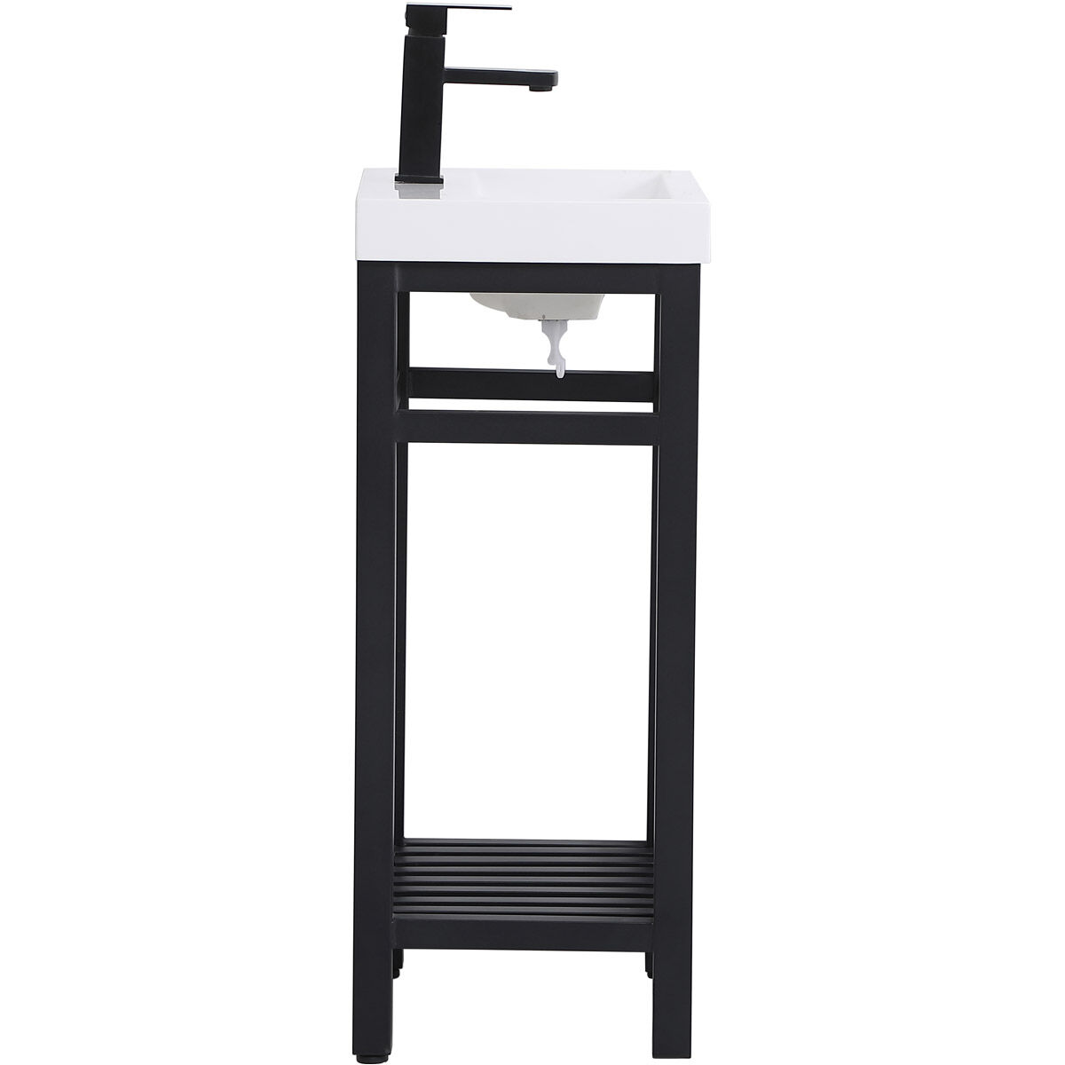 Raya 18 X 13.5 X 34 inch Black and White Vanity Sink Set