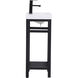 Raya 18 X 14 X 34 inch Black and White Vanity Sink Set