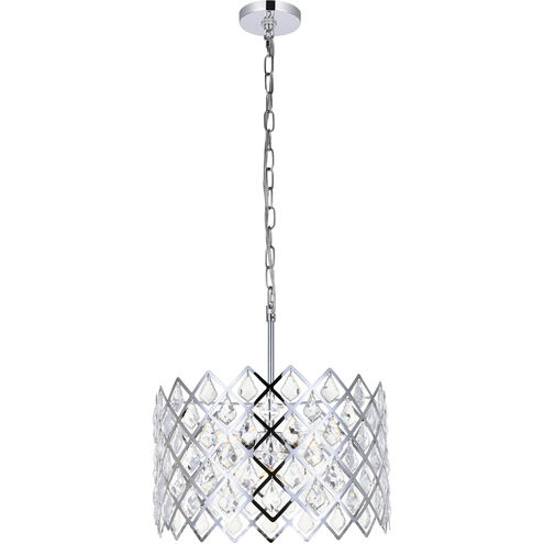 Lyla 3 Light 16 inch Chrome Pendant Ceiling Light